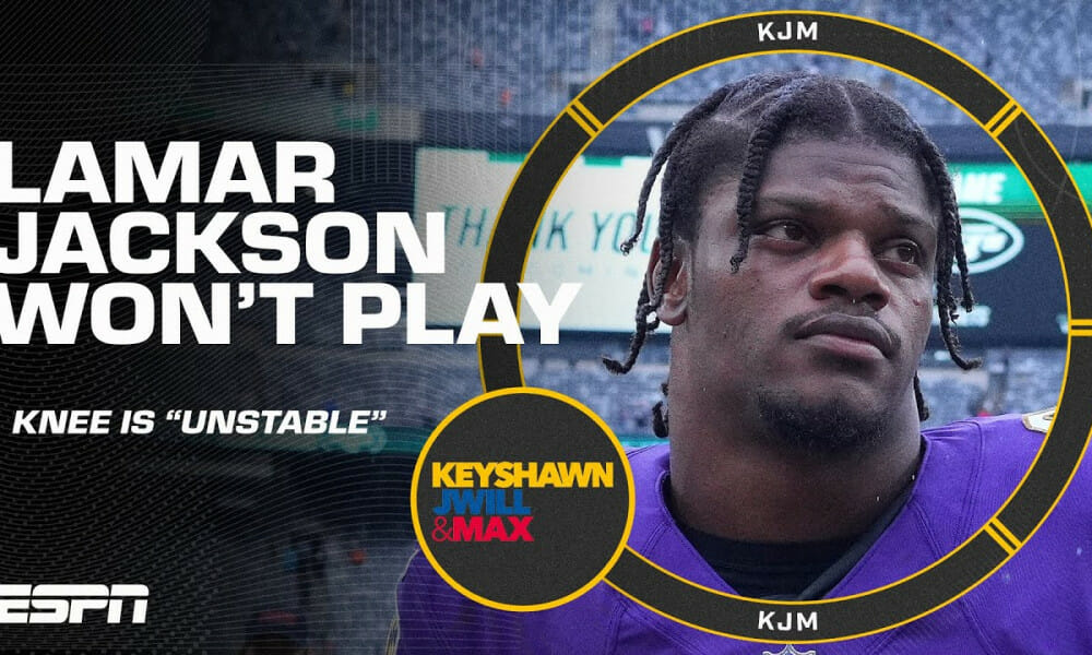 Lamar Jackson Won't Play In The Ravens' Playoff Game, Saying His Knee ...