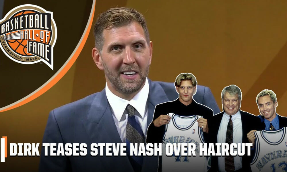 Dirk Nowitzki and Steve Nash share a laugh over their similar ...